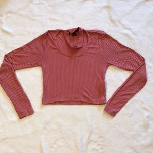 Forever 21 long sleeved crop top, size small
